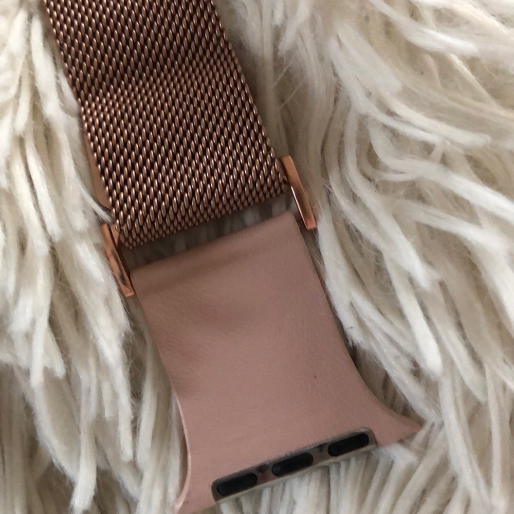 Rose Gold Color Apple Watch Band - Picture 2 of 2